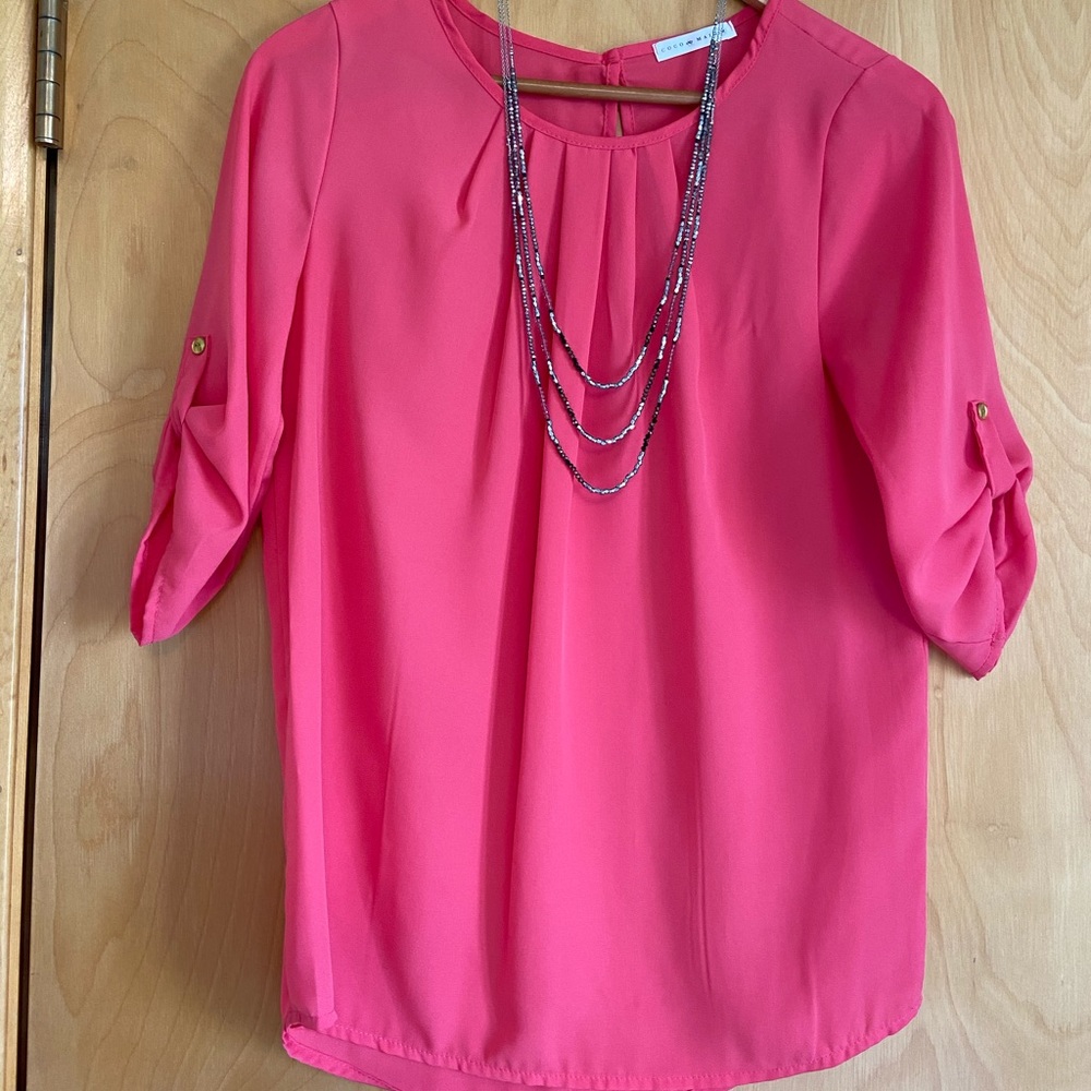 Pink Dress Shirt Sheer